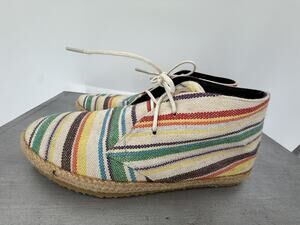 Patara Women's Multicolor Woven Lace-Up Espadrille Chukka Boots Shoes Size 7